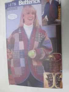 Uncut 1997 Butterick Sewing Pattern #5178 - 2 Reversible Jackets Sz S, M, L, XL - Picture 1 of 2