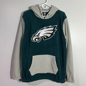 Felpa con cappuccio NFL Team Apparel Philadelphia Eagles verde pile uomo media - Foto 1 di 5