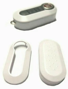 Coque BLANC clé télécommande Fiat 500 Panda Ducato Brava Stilo Bravo 3 BOUTONS - Foto 1 di 3