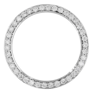 Loose Diamond Bezel For Rolex 41mm White Gold Round Cuts 4.0cttw - Picture 1 of 2