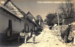 Pintoresca Calleja. Jacala. HGO Mexiko Echt Foto Postkarte - Bild 1 von 2