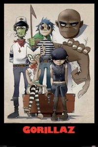 Gorillaz Poster - 91.5 x 61cm All Here Maxi Poster - Damon Albarn Jamie Hewlett - Picture 1 of 2