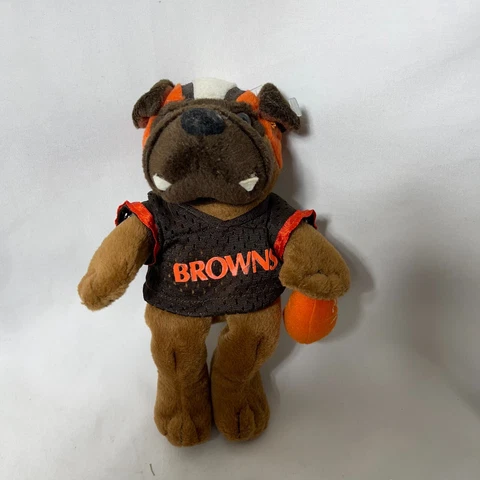 VINTAGE CLEVELAND BROWNS BURGER KING DAWG POUND PLUSH DOG "CB" BY COOL BEANS Cover