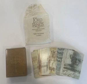 Lord of The Rings (LOTR) Trilogy Playing Cards Deck DVD Movie Promo Cards & Bag - Picture 1 of 7