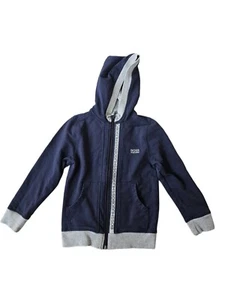 Boss Hugo Boss Blue/Grey Logo Hoodie Jacket Foe Kids - Picture 1 of 4