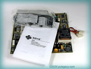 Vintage Soyo 5VD AT 430VX Socket-7 PCI/ISA Motherboard +P100, 32MB — TESTED! - Picture 1 of 13