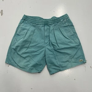 Vintage 80er Lacoste Shorts Herren türkis blau Alligator Tennis Preppy Größe 28 - Bild 1 von 9