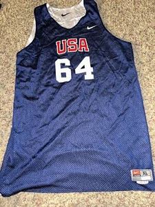 Vtg USA Basketball Team Issue ? Reversible Practice Worn Jersey olympic XL - Picture 1 of 5