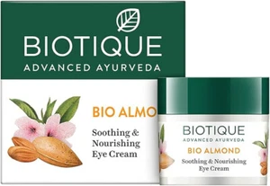 1 PACK OF BIOTIQUE ALMOND SOOTHING & NOURISHING UNDER EYE CREAM FOR DARK CIRCLES - Picture 1 of 1