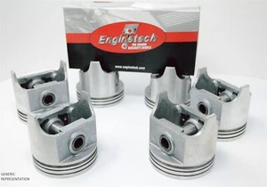 1986-1993 Chevrolet GMC S10 S15 Sonoma 2.8L 173 V6 -(6)FLAT TOP PISTONS & RINGS - Picture 1 of 3