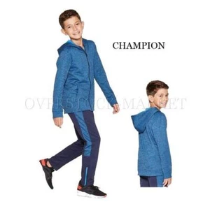 NEW! BOY YOUTH CHAMPION C9 TEXTURED TECH FLEECE FULL ZIP HOODIE! VARIETY SZ/CLRS - Picture 1 of 2