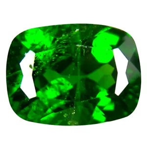 1,56 ct AAA+ Forma cuscino superiore (8 x 6 mm) pietra preziosa cromata diossidoside verde - Foto 1 di 1