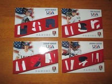 JEREMIAH JACKSON 2015 Panini Box Set USA Baseball #10/35 Triple PATCH Game Used