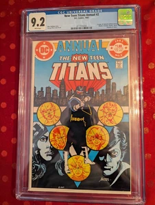 THE NEW TEEN TITANS ANNUAL #2 CGC 9.2 WHITE PAGES FIRST BRONZE AGE VIGILANTE - Picture 1 of 2