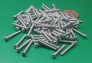 Round Head Zinc Steel Slotted Machine Screw 3-48 x 3/4" Length 200 Pcs - Picture 1 of 16