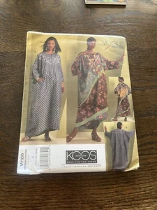 Patrón Vogue 1106 Koos Couture Damas Caftán Sin Cortar XS SML MED - Imagen 1 de 2