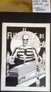 SPLASH PAGE TAVOLA ORIGINALE KRIMINAL N. 109 ANGELO RAIMONDI No Magnus CORNO - Bild 1 von 1