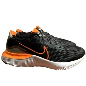 Nike Renew Run Sneakers Unisex Youth 6.5 Womens 8.5 Black Orange Running Shoes - Picture 1 of 12