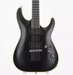 Schecter / Diamond Series Black Jack AD-C-1-EX Satin Black Electric Guitar - Picture 1 of 12