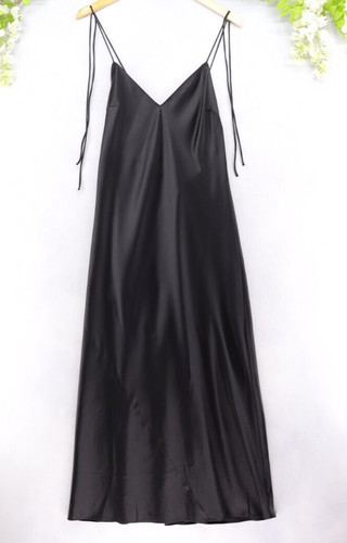 UNDERCOVER Abito donna Victoria's Secret nero midi slip schiena bassa taglia L