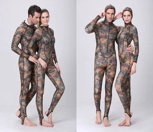 Traje de baño completo de camuflaje surf freedive traje de baño buceo protector contra erupciones - Imagen 1 de 12