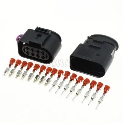 For VW Audi VAG - 8 Way Pin Male & Female Connector Plug Kit 8D0973734 8D0973834 - Imagem 1 de 4