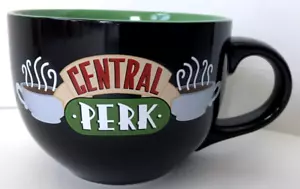 Warner Brothers Friends "Central Perk" schwarz übergroßer Kaffeesuppe Becher 24 Unzen Neu mit Etikett - Bild 1 von 8