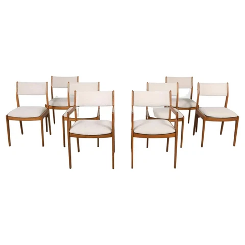 Vintage Danish Mid Century Modern Dining Chairs Cover