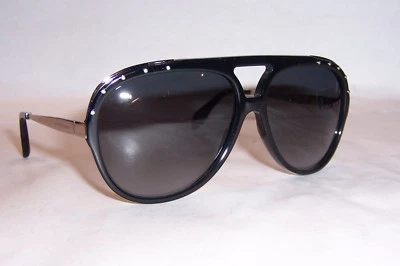 NUEVAS GAFAS DE SOL ALEXANDER MCQUEEN AMQ 4240/S NEGRAS/GRISES CSA-HD AUTÉNTICAS Foto 1 de 4