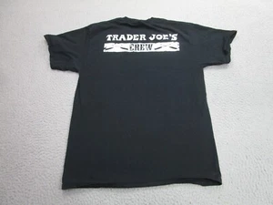 Trader Joes Shirt Mens Medium Black Crew Member Employee Logo Adult M - Picture 1 of 10