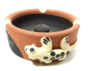 GEKO POSACENERE TERRACOTTA ARTIGIANALE PER ARREDO ETNICO - Foto 1 di 3