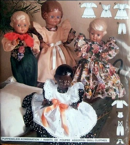 4053 Burda Baby Girl Boy Doll Clothes Pattern sz 12" - 22"  UNCUT - Picture 1 of 3