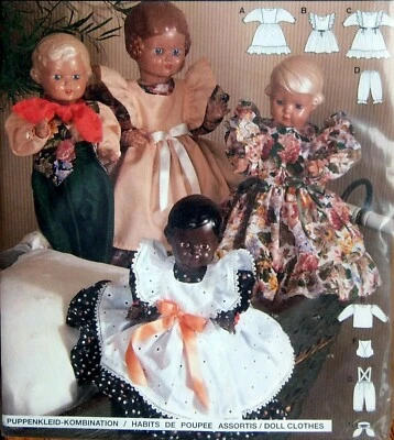 4053 Burda Baby Girl Boy Doll Clothes Pattern sz 12" - 22"  UNCUT - Image 1 of 3