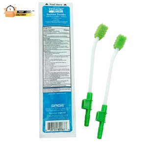 Kit de hisopos orales desechables Toothette con 2 hisopos de succión por paquete, paquete de 25 - Imagen 1 de 12