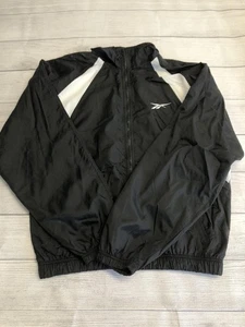Reebok Jacket Mens Medium Full Zip Windbreaker Athletic Retro 90s Vintage Look - Picture 1 of 5