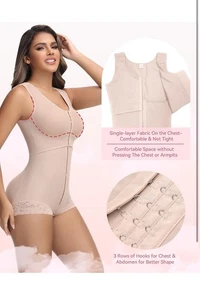 Fajas Colombianas Moldeadoras BBL Post Surgery Stage 2/3 Body Shaper Tummy Small - Picture 1 of 8