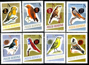 1966 Songbirds,Penduline,yellow wagtail,redstart,bird,Singvögel,Romania,2500,MNH - Picture 1 of 1