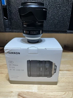 Lente TAMRON SP 24-70 mm F/2,8 Di VC USD G2 A032 para montura Nikon F con caja Foto 1 de 4