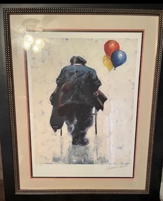 Authentisch Alexander Miller Giclee Auf Papier Die Ballon Verkäufer” Nummeriert - Bild 1 von 3