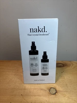 Nakd. Spray desodorante de cristal tailandés 2 botellas spray de sal mineral 100 % natural Foto 1 de 3