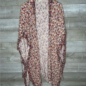 Knox Rose M/L Multicolor Kimono Floral Top Badeanzug Cover Up - Bild 1 von 5
