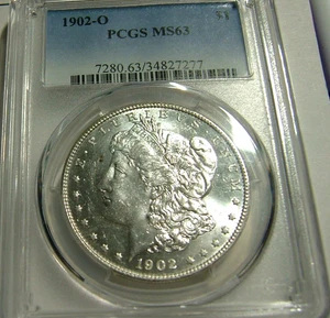 1902-O Morgan Silber Dollar, PCGS MS63 - Bild 1 von 4