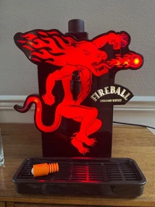 ENFRIADOR DE WHISKY BOLA DE FUEGO ILUMINADO DOBLE BOTELLA DE LICOR DISPENSADOR BAR DECORACIÓN - Imagen 1 de 17