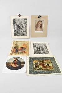 Q13C44- Konvolut religiöse Drucke ua nach Altmeister da Vinci Raffael - Bild 1 von 12