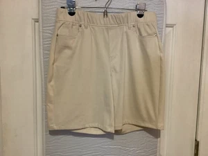 Denim & Co Regular Comfy Knit Pull On Short W/Pockets Small - Picture 1 of 2