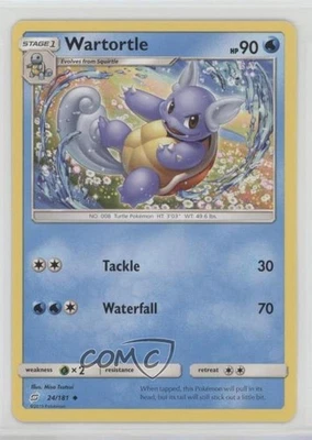 Wartortle Pokémon Sun & Moon Team Up #24 - Image 1 of 2