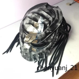 Predator Full Helmet Mask Man Style Locomotive Cool FRP Trip Boxed Motorcycle - Picture 1 of 25
