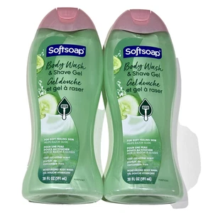 2er Pack Softsoap Duschgel & Rasiergel kühler Gurkenduft 20 Unzen - Bild 1 von 1