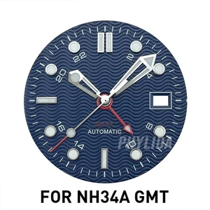 Orologio 31mm Quadrante Sea Diver200m per NH34A GMT BGW9 Lume Doppio Tempo 24 Ore - Foto 1 di 7