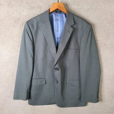Chaqueta J Ferrar Para Hombres 42S Gris Calce Moderno Blazer Gris Rayas 2 Botones Traje Abrigo Foto 1 de 4